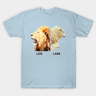 A lion, a lamb and a sheep T-Shirt